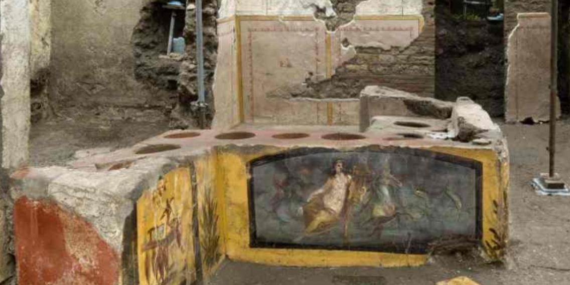 foto pogledajte kako je izgledao štand brze hrane u drevnoj pompeji