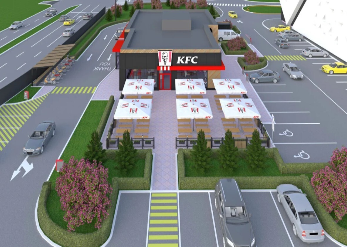 Izgled novog KFC restorana u ulici Džemala Bijedića