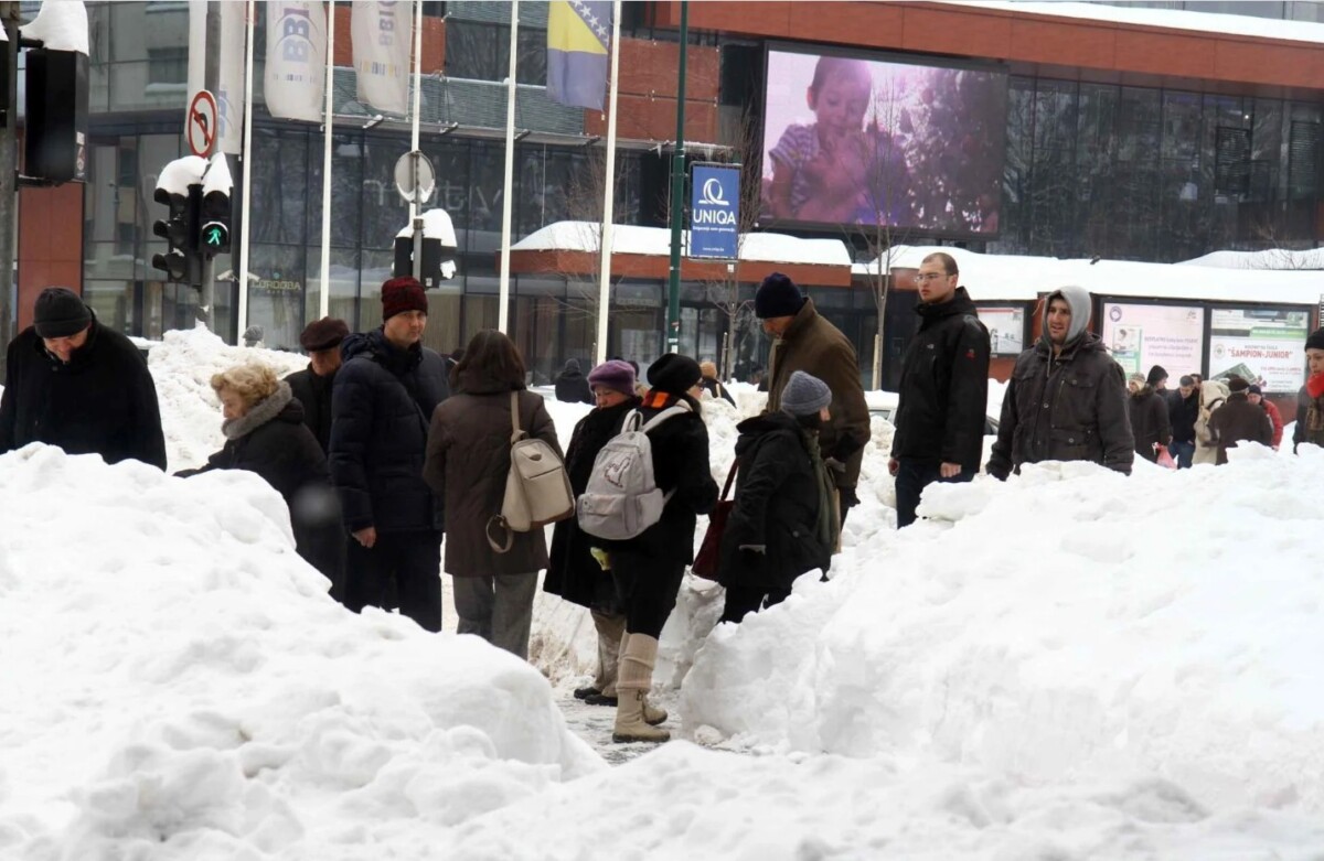 Veliki snijeg u Sarajevu, 04. februar 2012. godine/ Foto: Oslobođenje