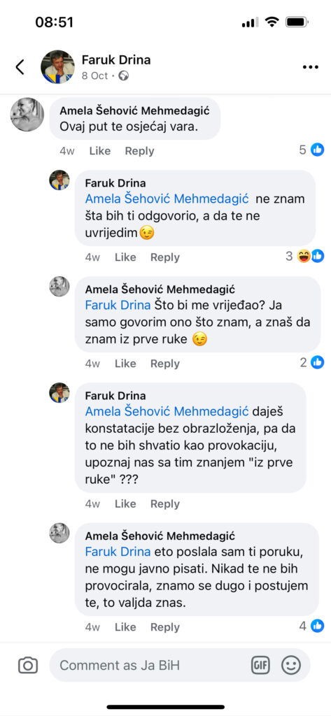 Komentar Amele Šehović