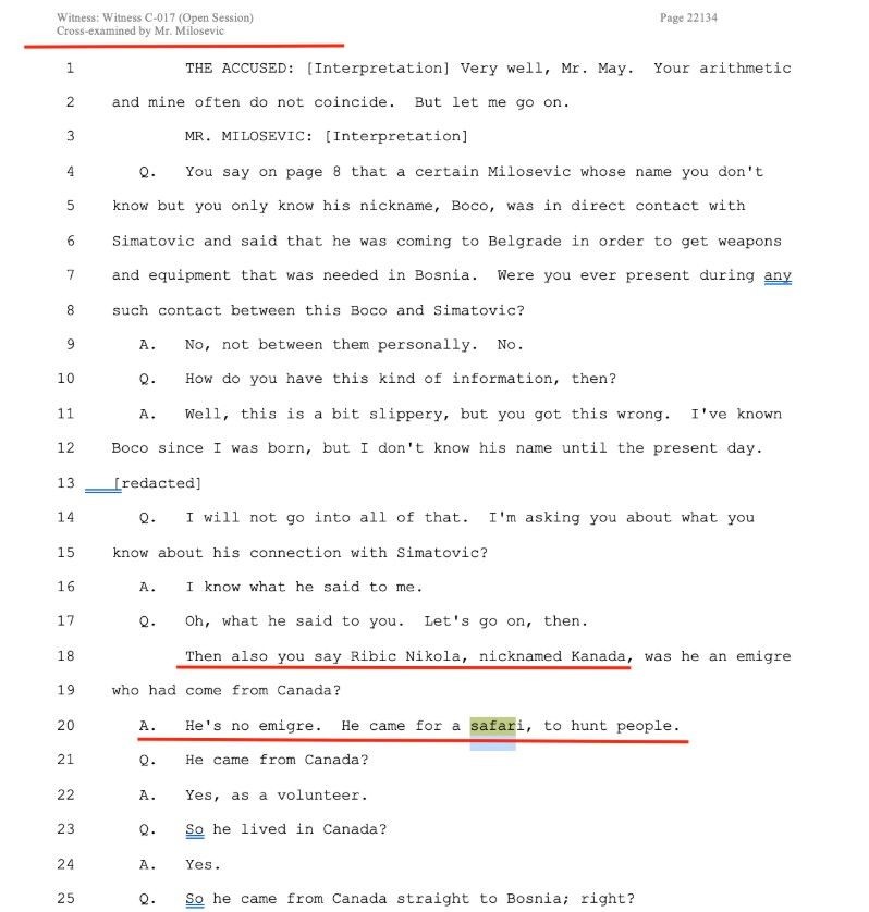 Dokaz iskaza svjedoka. Izvor: Istraga.ba